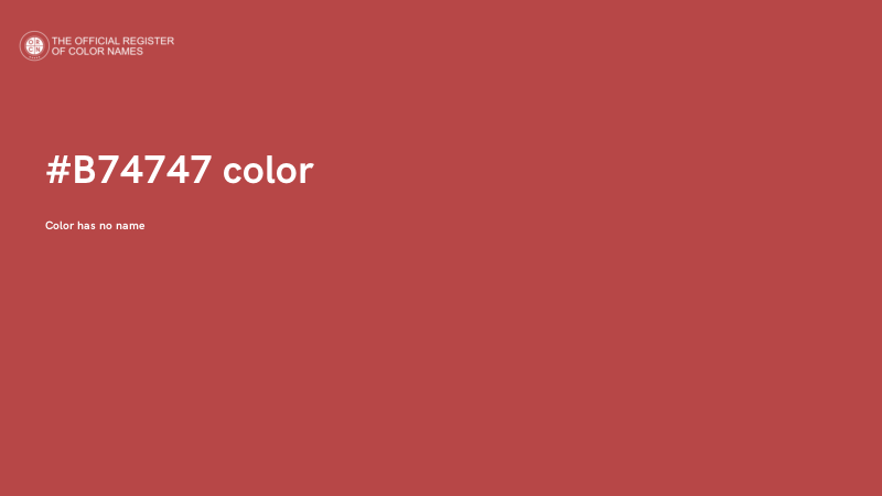 #B74747 color image