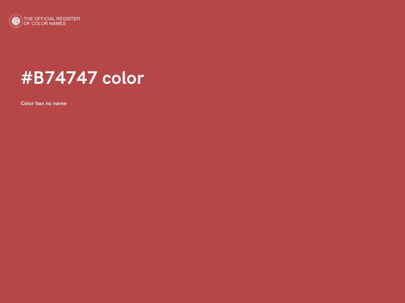#B74747 color image