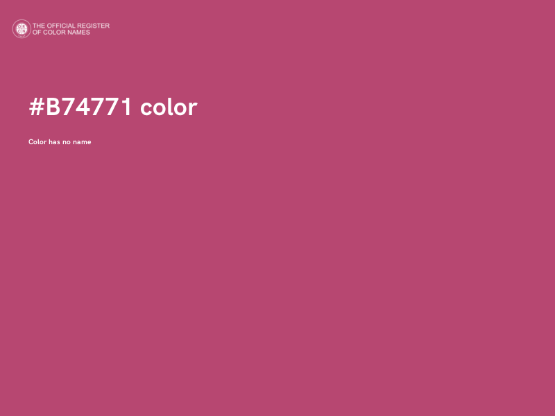 #B74771 color image