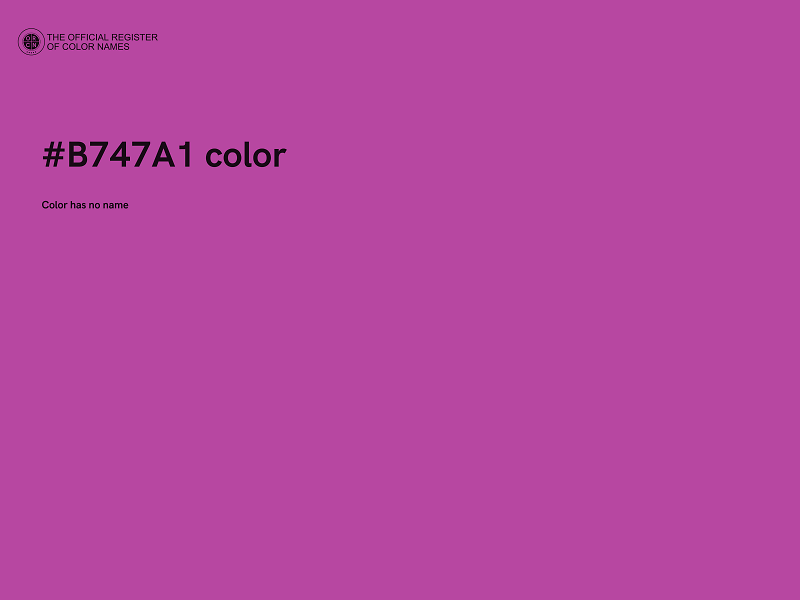 #B747A1 color image