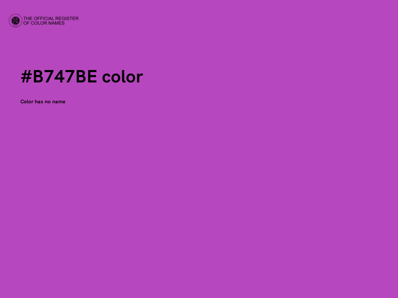 #B747BE color image