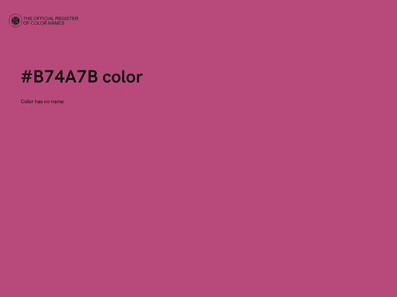 #B74A7B color image