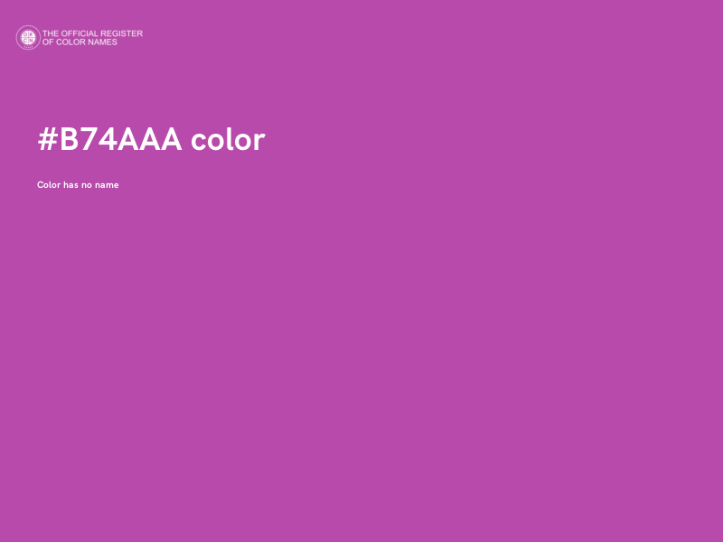 #B74AAA color image