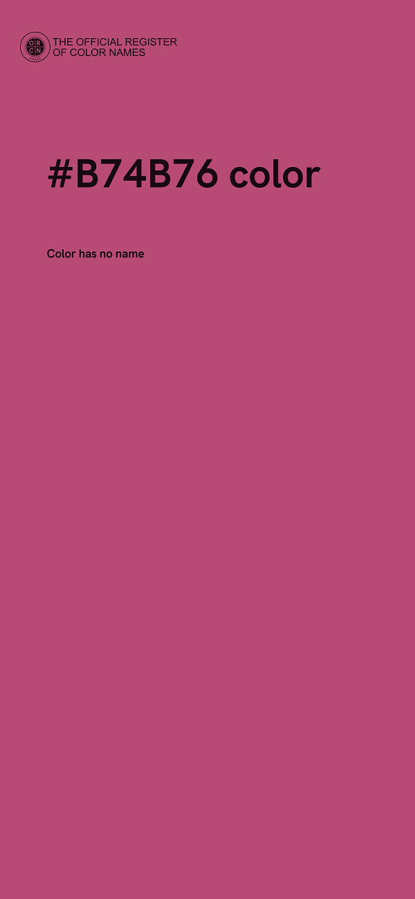#B74B76 color image