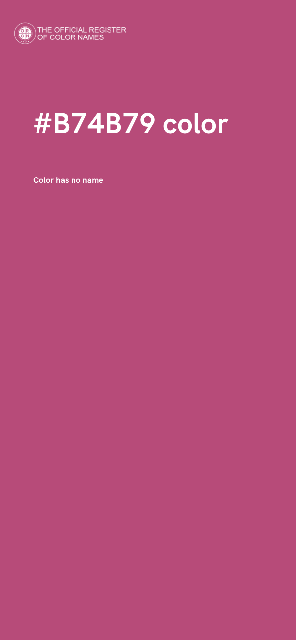 #B74B79 color image