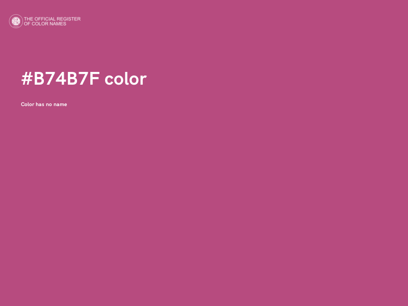 #B74B7F color image