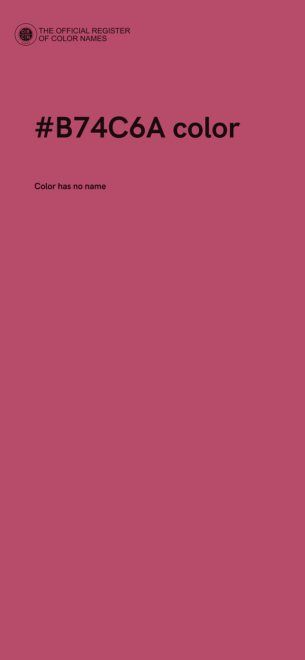 #B74C6A color image