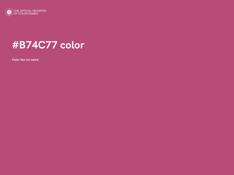 #B74C77 color image