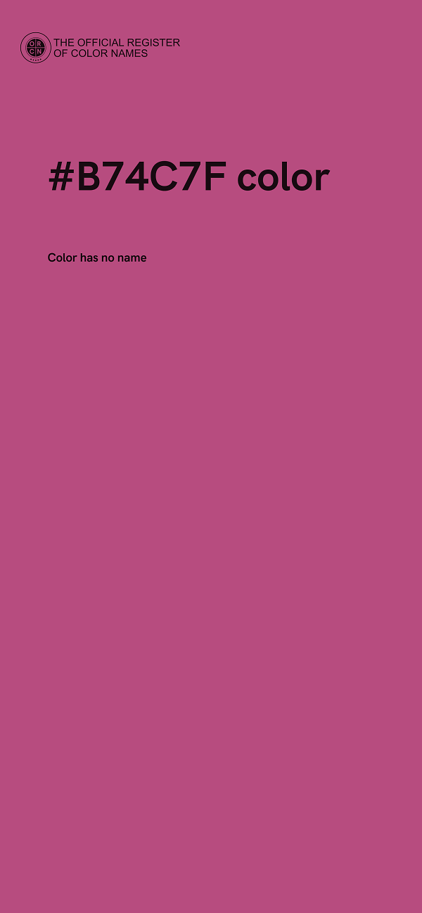 #B74C7F color image