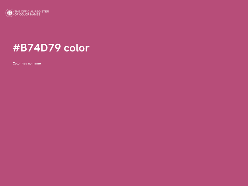 #B74D79 color image