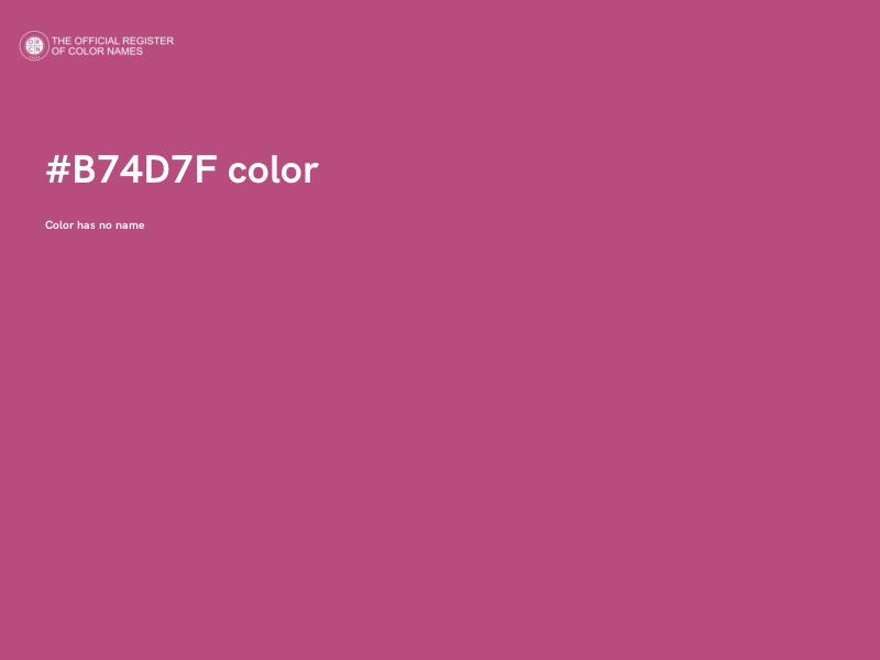 #B74D7F color image