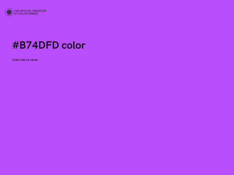 #B74DFD color image