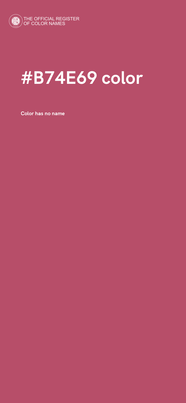 #B74E69 color image