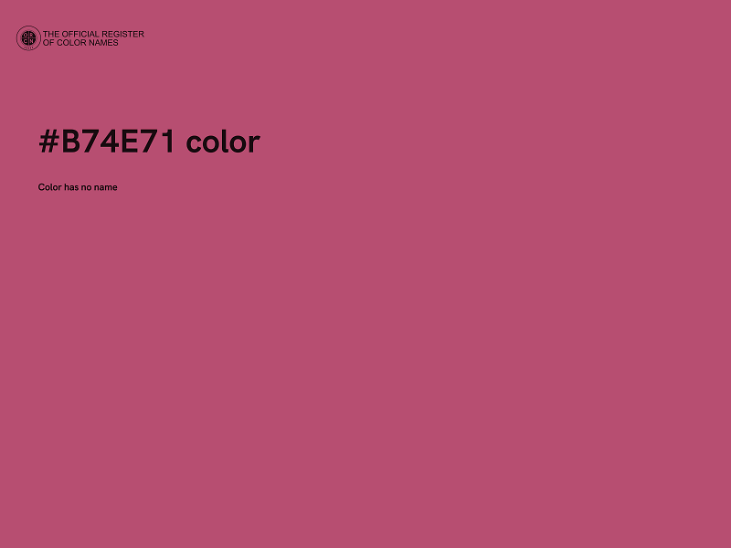 #B74E71 color image