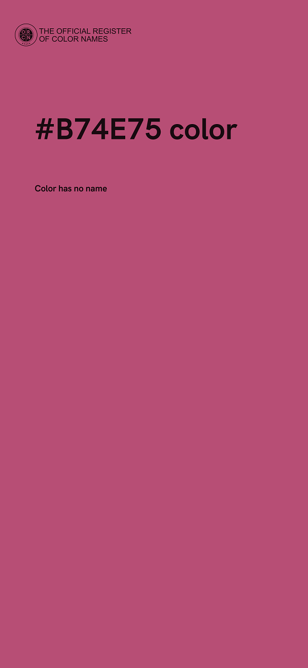 #B74E75 color image