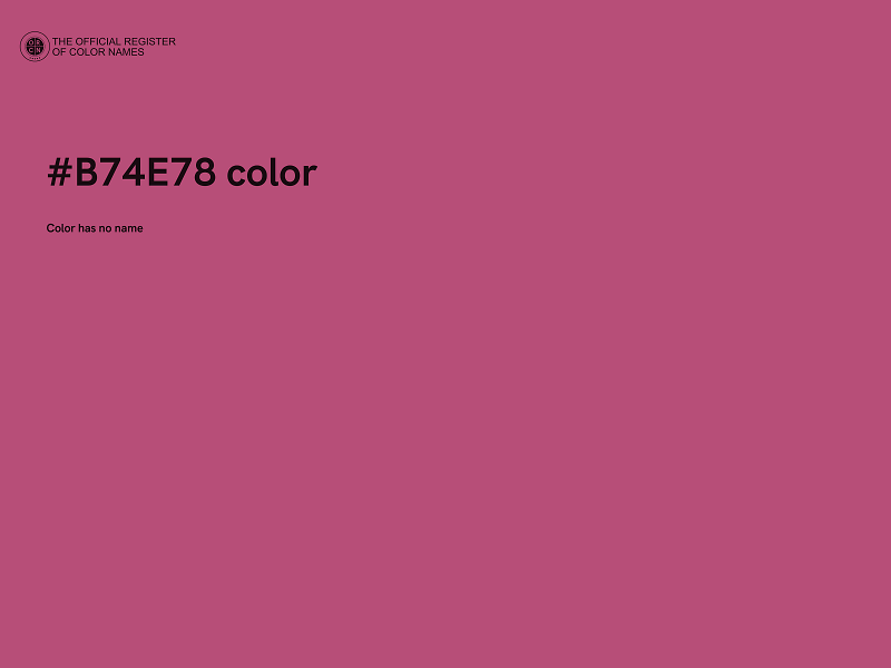 #B74E78 color image