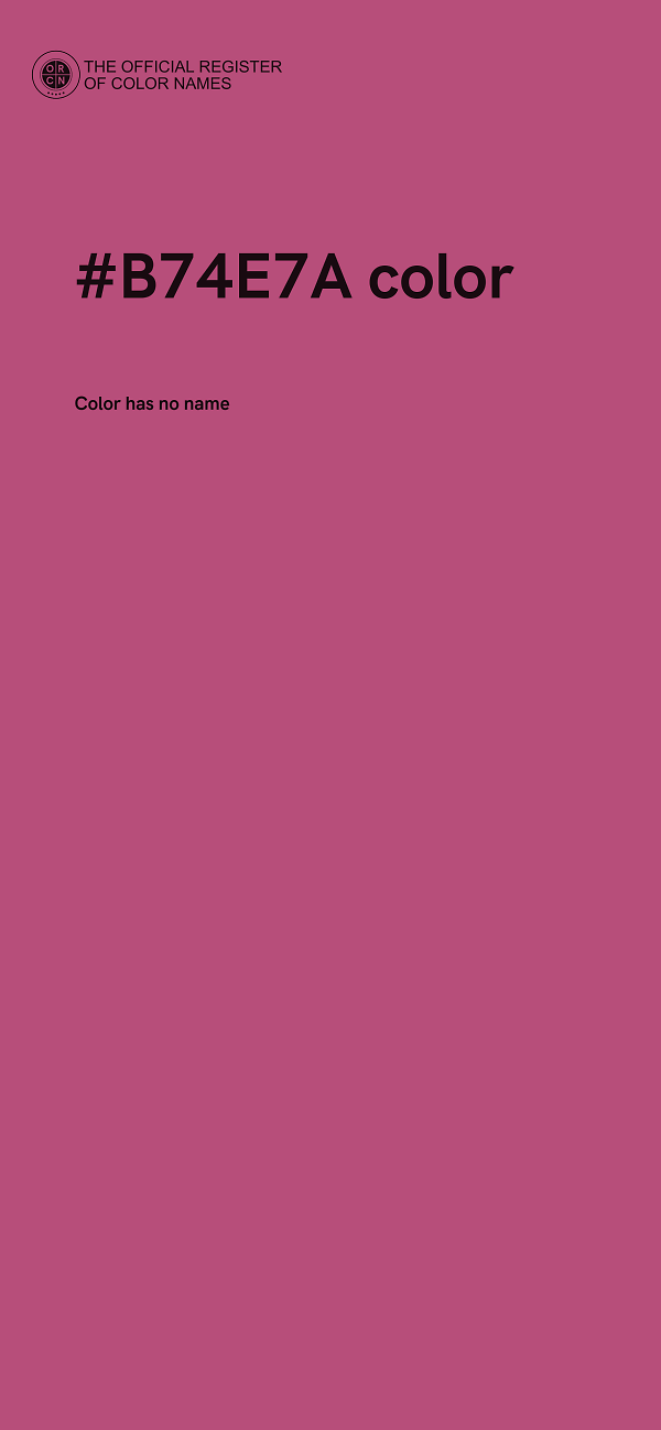 #B74E7A color image
