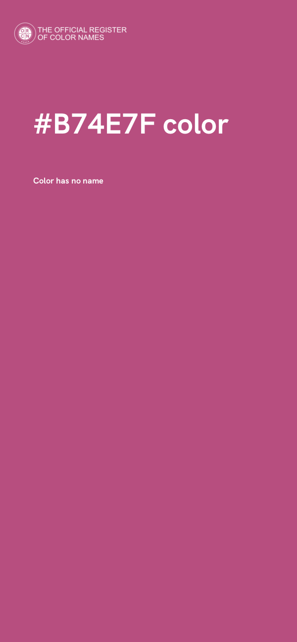 #B74E7F color image