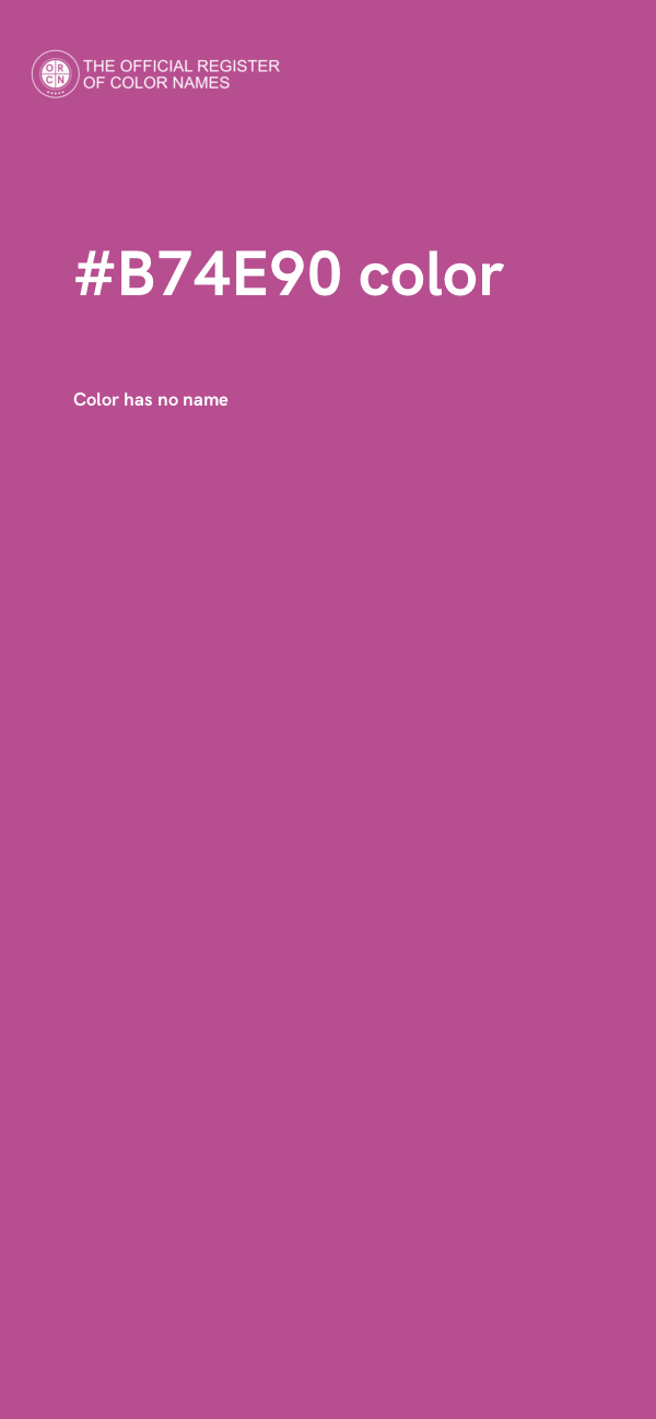 #B74E90 color image