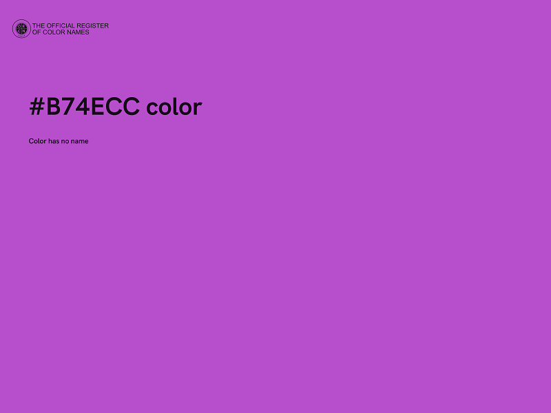 #B74ECC color image