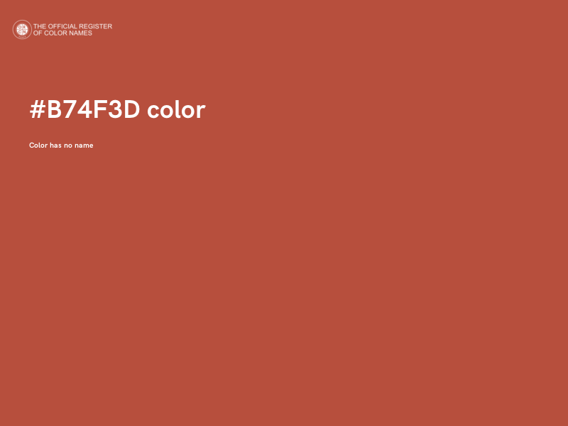 #B74F3D color image