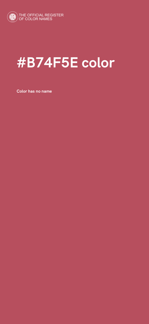 #B74F5E color image