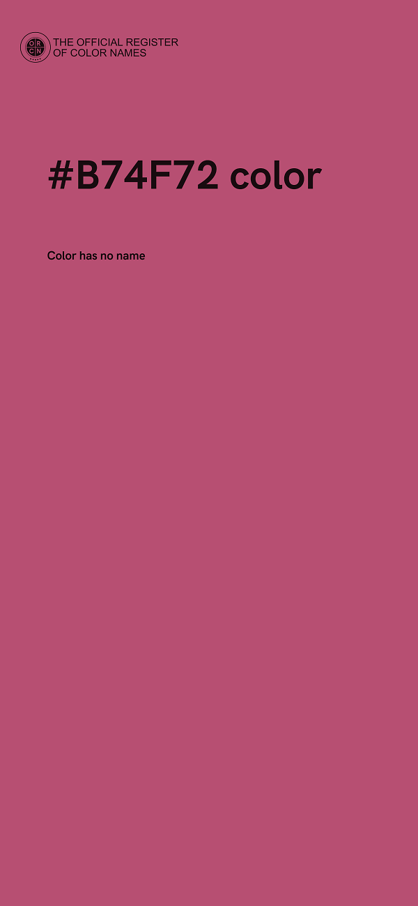 #B74F72 color image