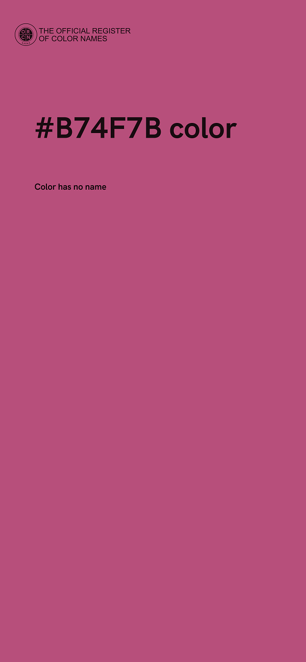 #B74F7B color image