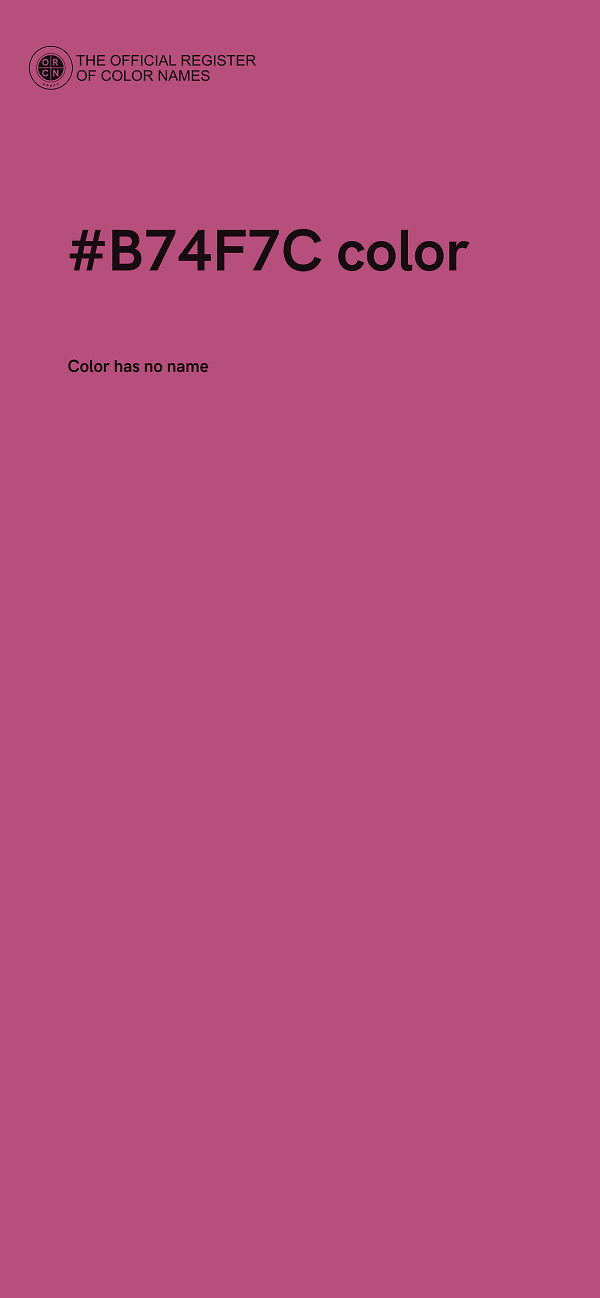 #B74F7C color image