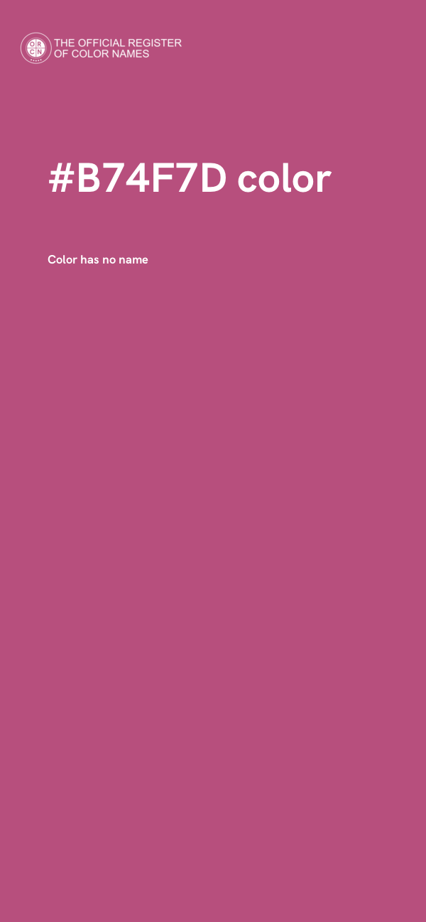 #B74F7D color image