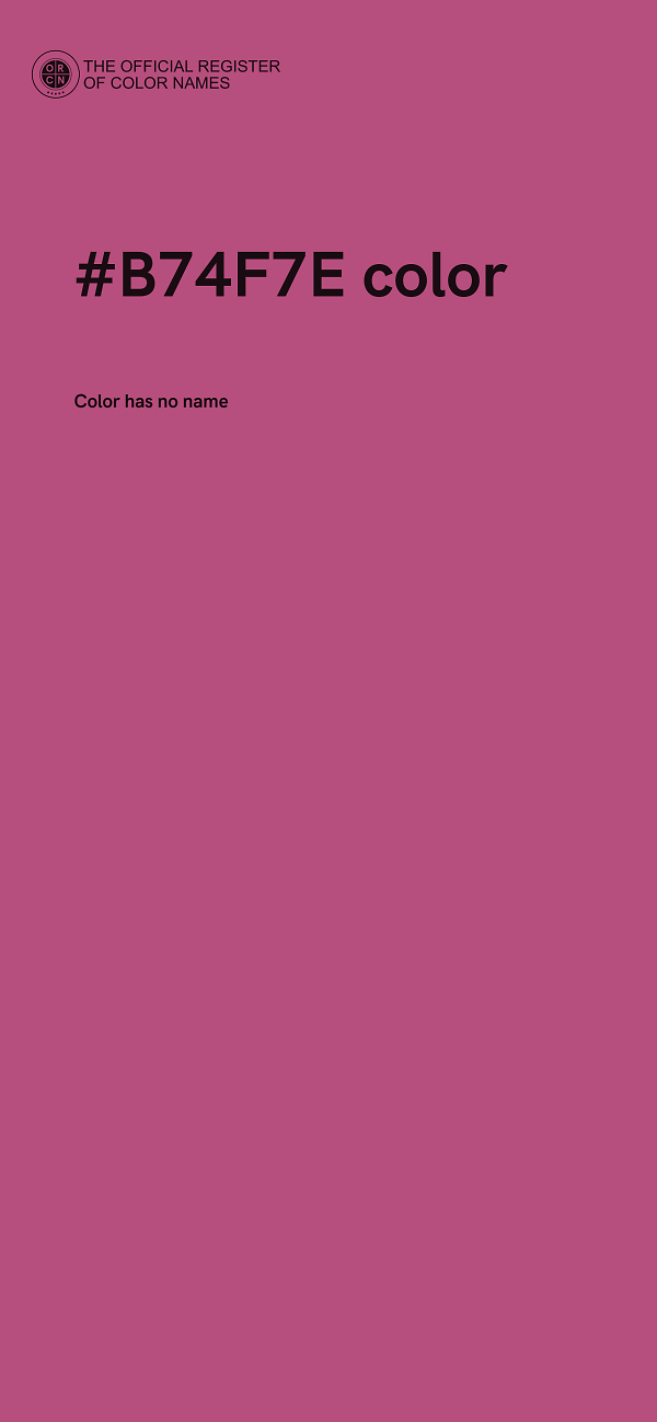#B74F7E color image