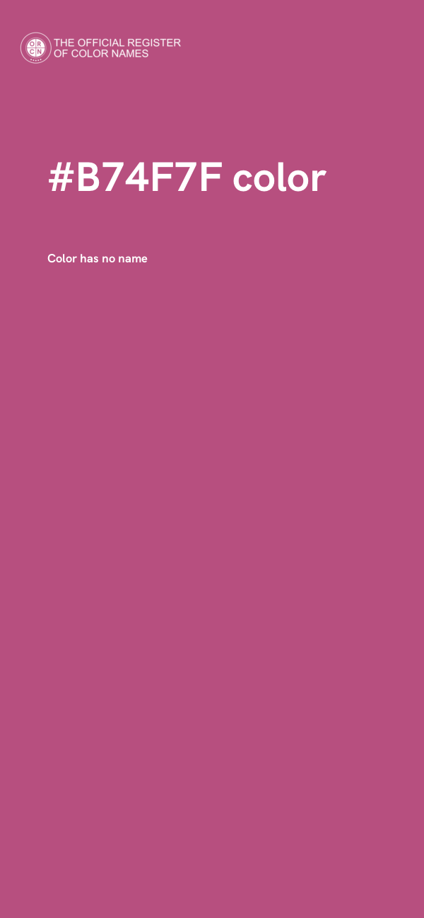 #B74F7F color image