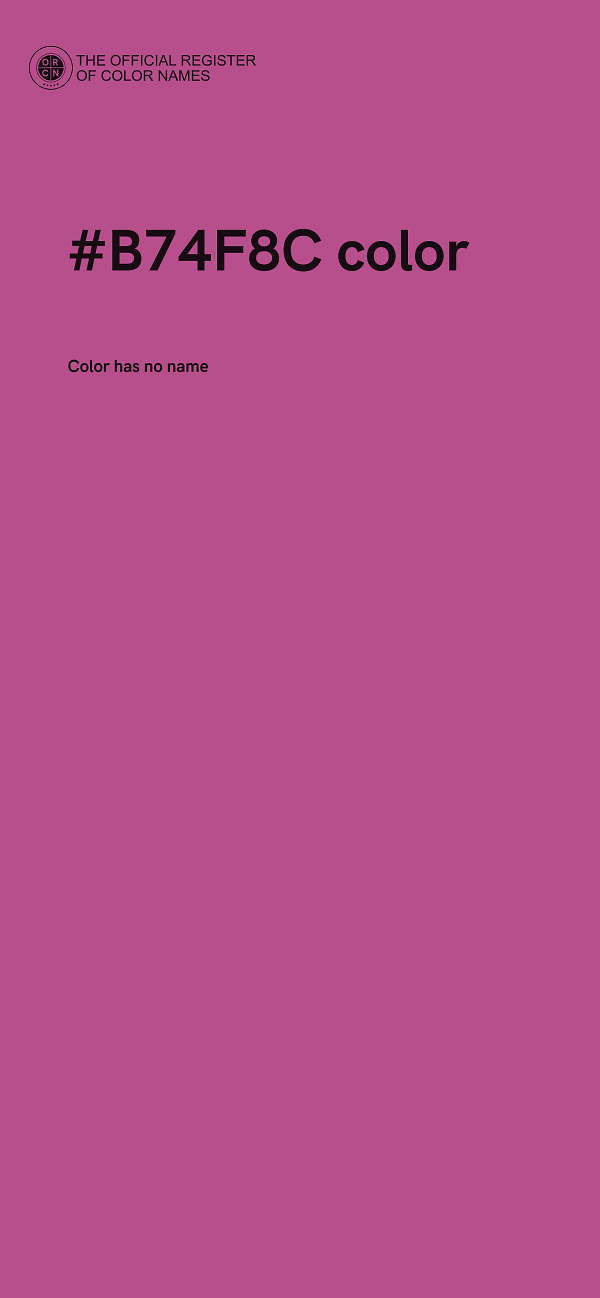 #B74F8C color image