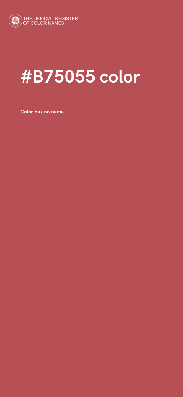 #B75055 color image