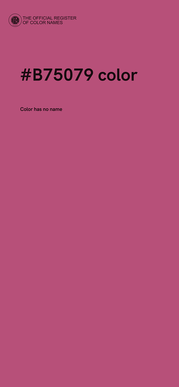 #B75079 color image