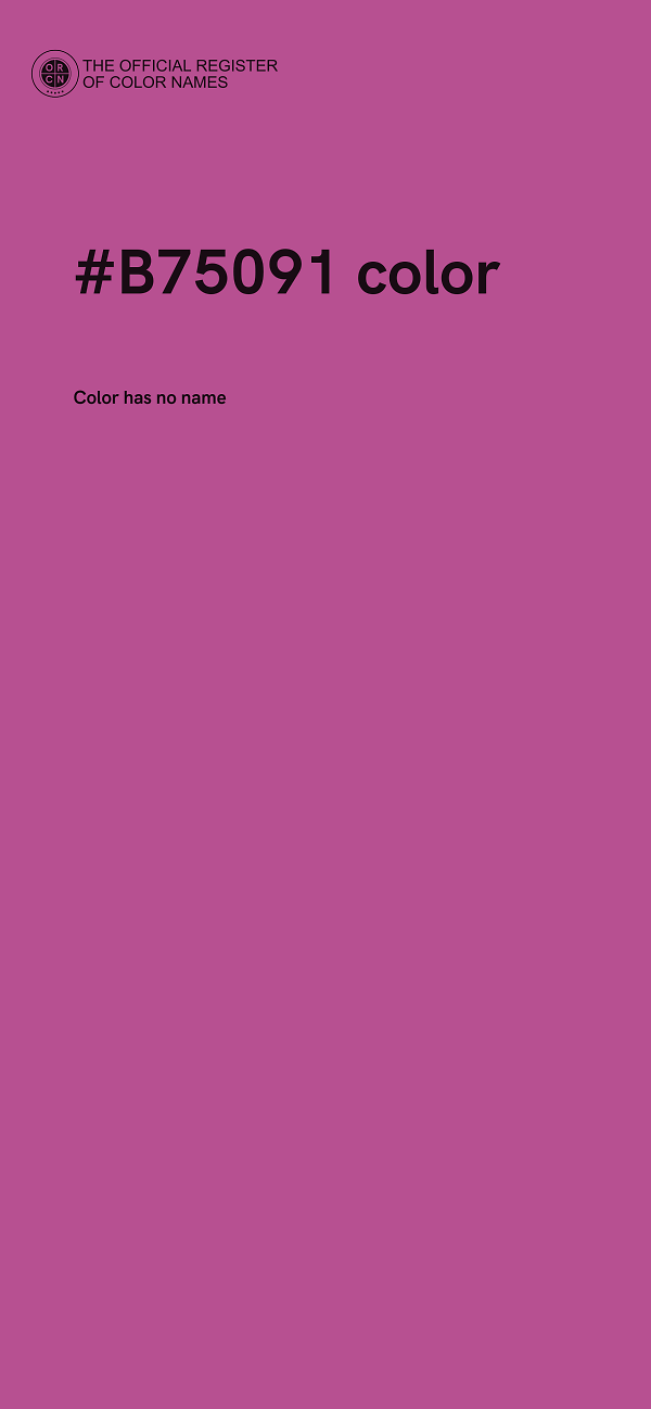 #B75091 color image