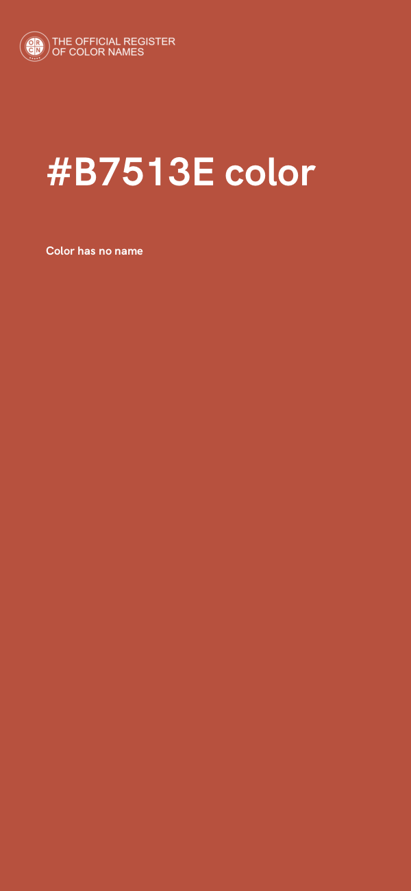 #B7513E color image