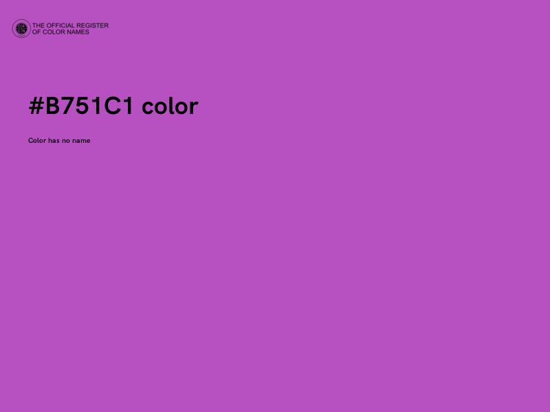#B751C1 color image