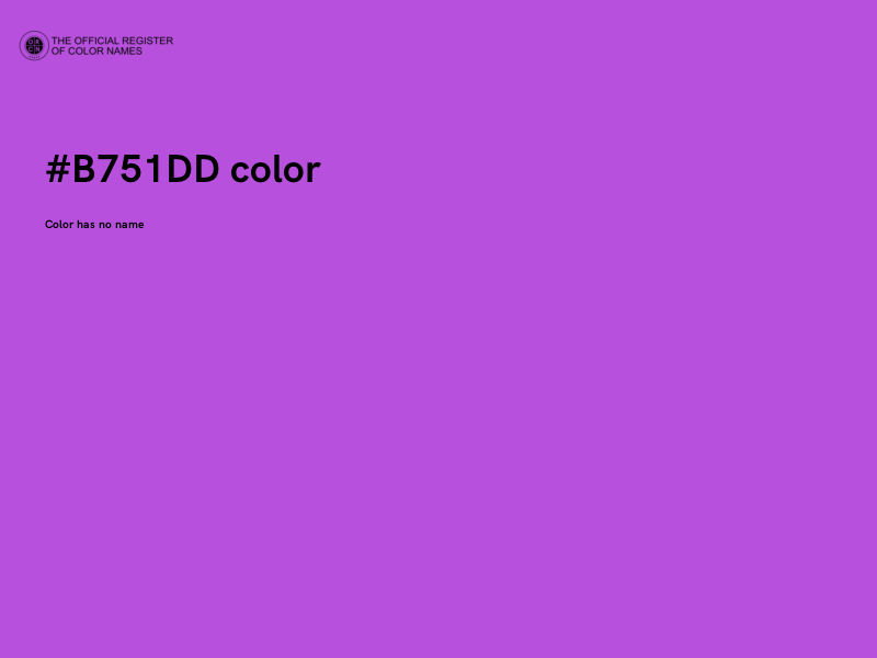 #B751DD color image