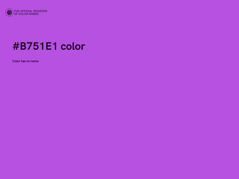 #B751E1 color image