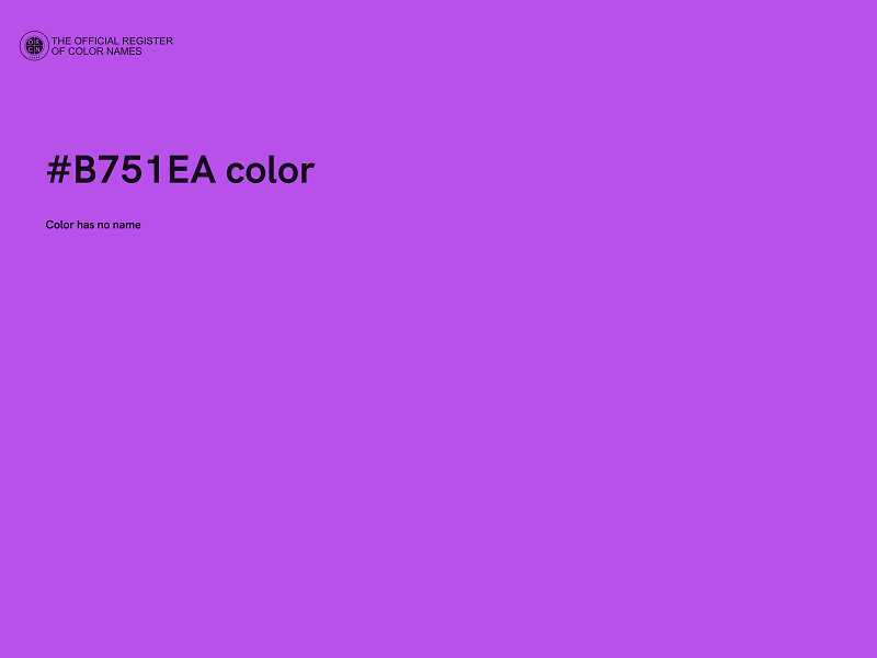 #B751EA color image