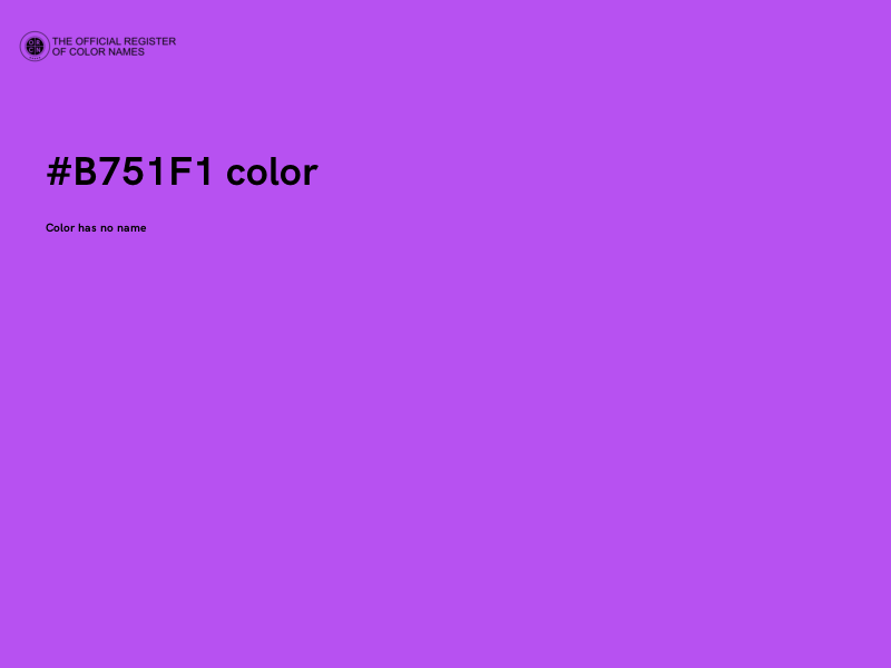 #B751F1 color image
