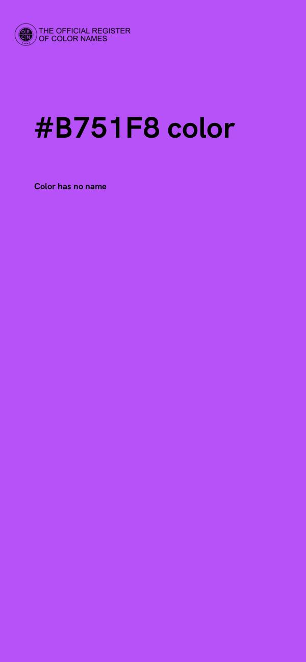 #B751F8 color image