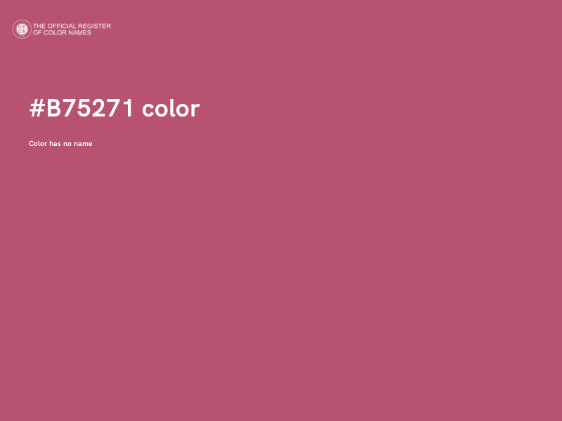 #B75271 color image
