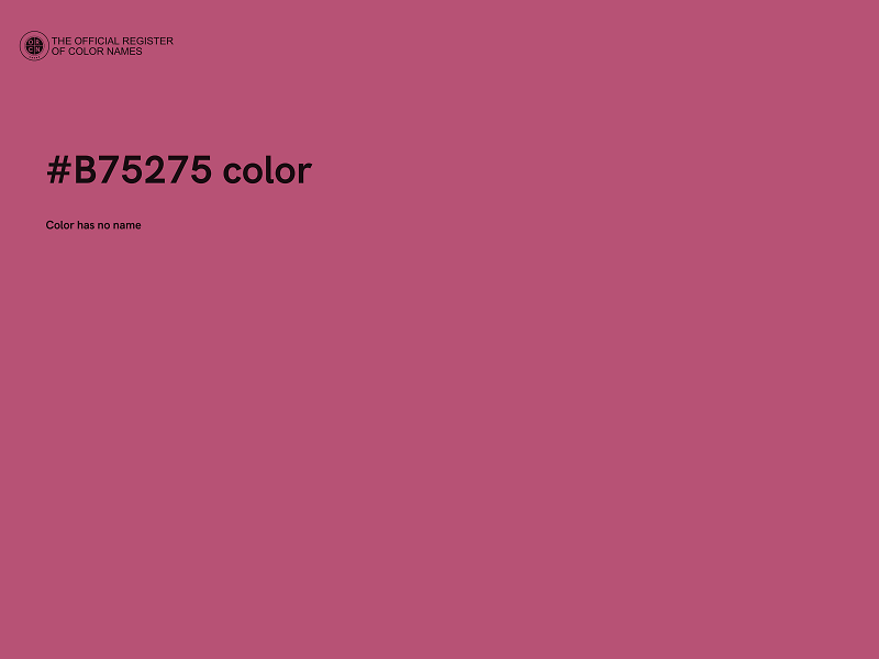 #B75275 color image