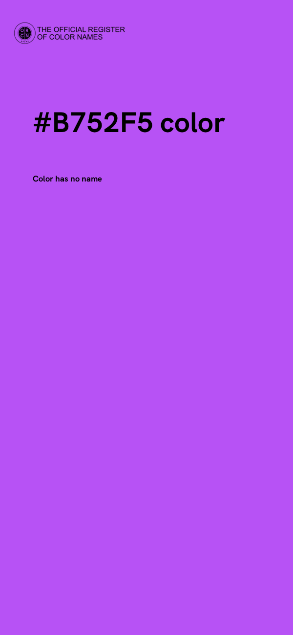 #B752F5 color image