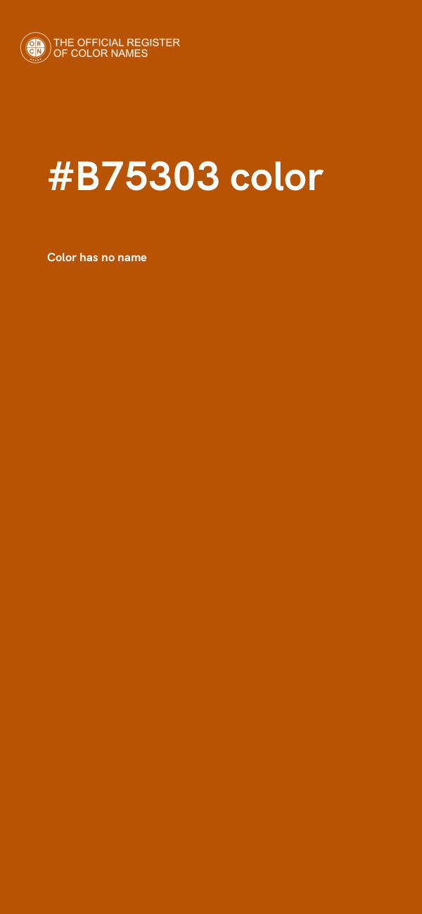 #B75303 color image