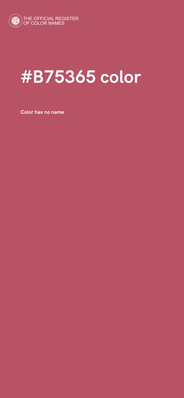 #B75365 color image