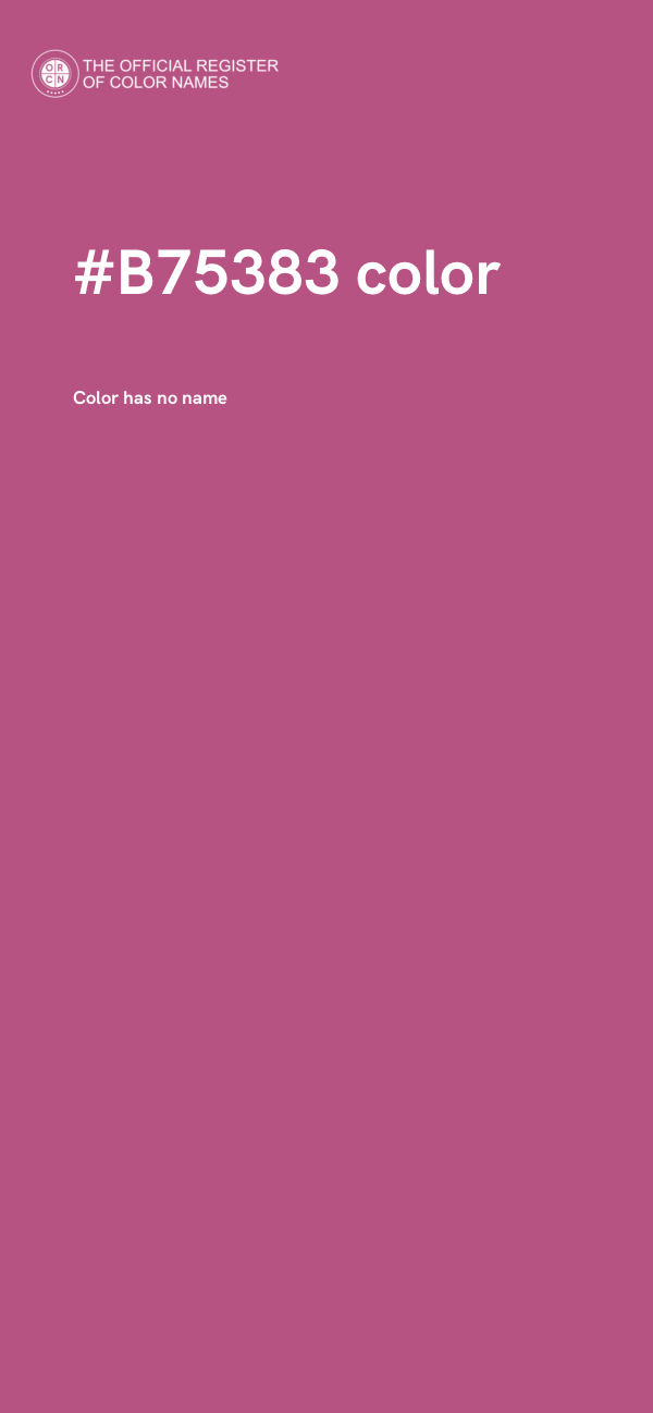 #B75383 color image