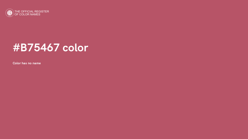 #B75467 color image